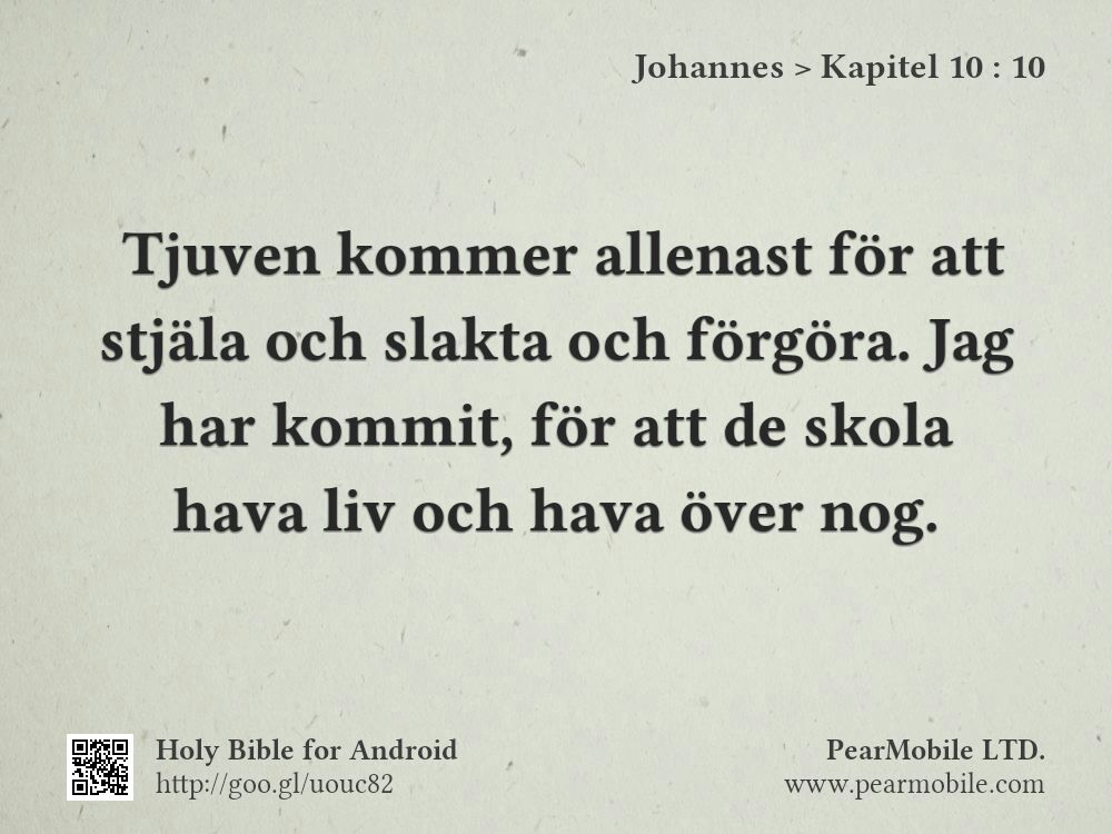 Johannes, Kapitel 10:10